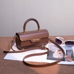 MilanChiva Coco Brown Cylindrical Handbag