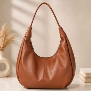 BagStreet Premium Leather Tan Brown Tote Bag