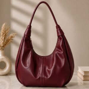 BagStreet Premium Leather Cherry Red Tote Bag