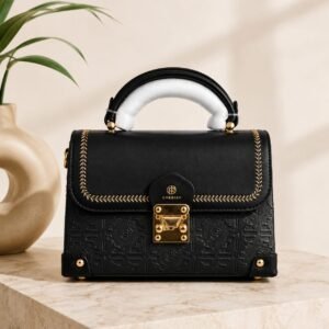 Cherish Structured Box Handbag Classy Black