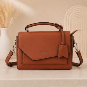 Bagstreet Envelope Flap Crossbody — Classic Tan