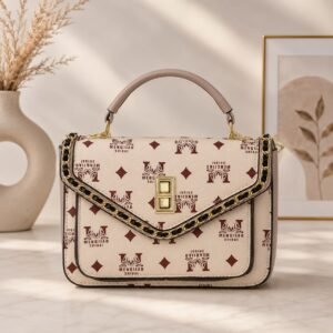 Noir Luxe Structure Monogram Handbag